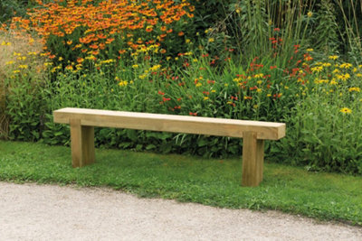 Forest Garden Sleeper Bench Wooden Garden 1.8M from B&Q