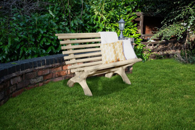 B&Q -  Kuba Wooden Garden Furniture Bench 1.2M