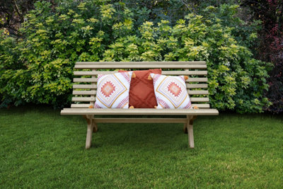 B&Q -  Kuba Wooden Garden Furniture Bench 1.5M