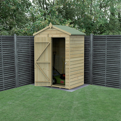 B&Q -  5X3 Apex Beckwood Shed 25Yr Guarantee Shiplap Pressure TreatedNo WindowsWith Base