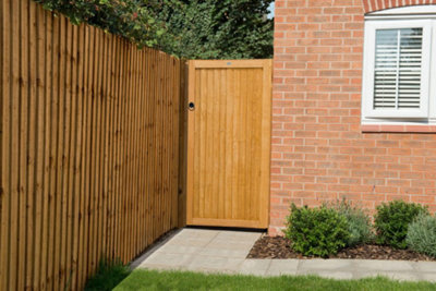 Forest Garden Wooden Garden Board Gate 6Ft (1.83M High)