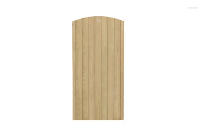 Forest Garden Heavy Duty Dome Top Tongue & Groove Wooden Gate 6Ft (1.80M High)