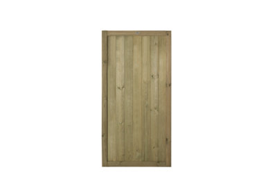 Forest Garden Vertical Tongue & Groove Wooden Garden Gate 6Ft (1.83M High)