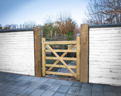 Forest Garden Croft Prestige 4Ft Wooden Field Gate from B&Q