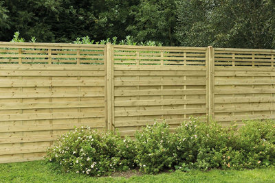 Forest Garden 1.8M X 1.8M Pressure Treated Decorative Kyoto Fence PanelPack Of 5 from B&Q