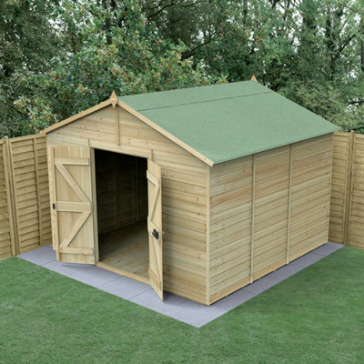 B&Q -  Timberdale 10X10 Apex ShedDouble DoorNo Windows