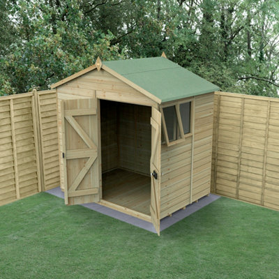 B&Q -  Timberdale 7X5 Apex ShedDouble Door2 Windows1 Opening