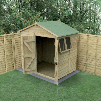 B&Q -  Timberdale 7X5 Apex ShedDouble Door2 Windows2 Opening