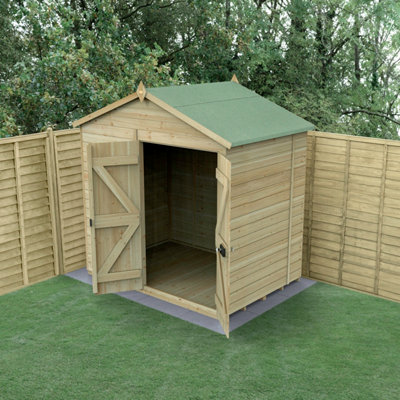 B&Q -  Timberdale 7X5 Apex ShedDouble DoorNo Windows