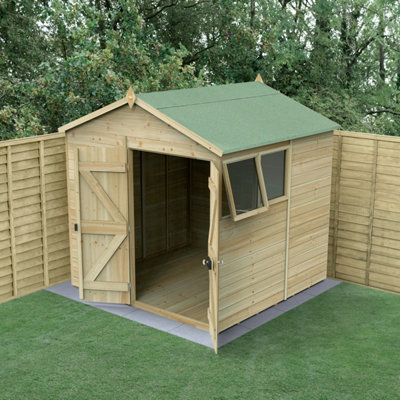 B&Q -  Timberdale 7X7 Apex ShedDouble Door2 Windows1 Opening