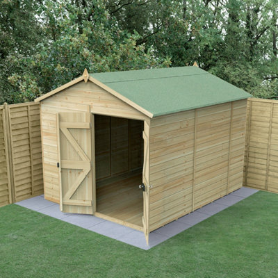 B&Q -  Timberdale 10X8 Apex ShedDouble DoorNo Windows