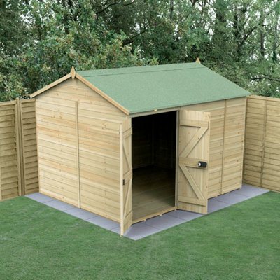 B&Q -  Timberdale 10X8 Reverse Apex ShedDouble DoorNo Windows