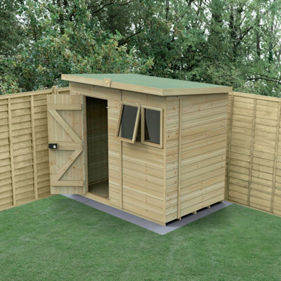 Forest Garden Timberdale 7X5 Pent Shed2 Window1 Opening from B&Q