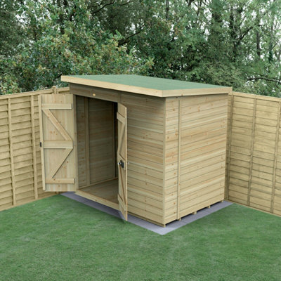 B&Q -  Timberdale 7X5 Pent ShedDouble DoorNo Windows