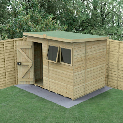 Forest Garden Timberdale 8X6 Pent Shed2 Window1 Opening from B&Q