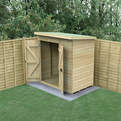 B&Q -  Timberdale 6X4 Pent ShedDouble DoorNo WindowsWith Base