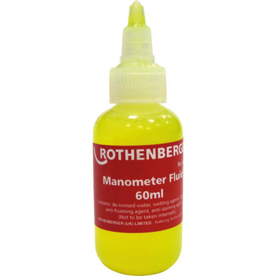 Rothenberger U-Gauge Manometer Fluid 60 Ml 67074 from B&Q