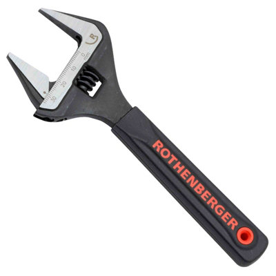 Rothenberger Wide Jaw Wrench 10 Inch With Jaw Protectors from B&Q