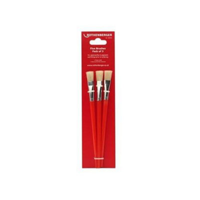 Rothenberger Plumbers Flux And Paste Brushes (Pack 3) from B&Q