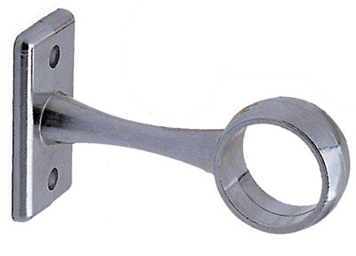 Colorail Chrome Effect Die-Cast Metal Rail Centre Bracket (L)63mm (Dia)19mm from B&Q