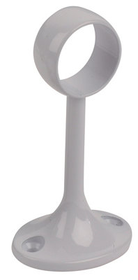 Colorail White Die-Cast Metal Rail Centre Bracket (L)78mm (Dia)19mm from B&Q