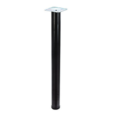 Rothley Painted Black Table Leg (H)710mm (Dia)60mm from B&Q