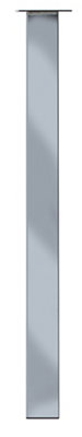 Rothley Polished Gloss Chrome Effect Designer Leg (Dia)50mm (H)710mm from B&Q
