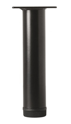 Rothley Painted Black Furniture Leg (H)207mm (Dia)32mm from B&Q