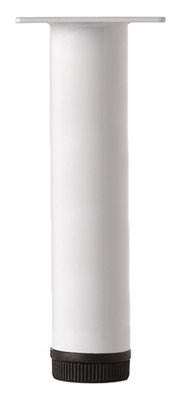 Rothley Painted White Furniture Leg (H)200mm (Dia)32mm from B&Q