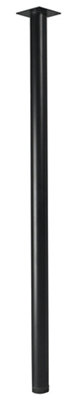 Rothley Painted Black Furniture Leg (H)700mm (Dia)32mm from B&Q