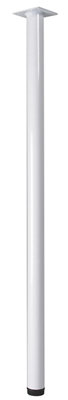Rothley Painted White Furniture Leg (H)807mm (Dia)32mm from B&Q