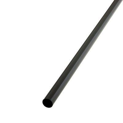 Colorail Black Steel Round Wardrobe Rail(L)1.22M (Dia)19mm from B&Q
