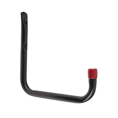 Rothley Black Steel Wall-Mounted Storage Hook (H)195mm (D)210mm from B&Q