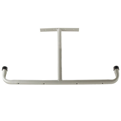 Rothley Cream Steel Ceiling-Mounted T-Shaped Double Storage Hook from B&Q
