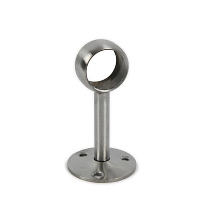 Colorail Brushed Nickel Effect Stainless Steel Rail Centre Socket (L)25mm (Dia)25mm from B&Q