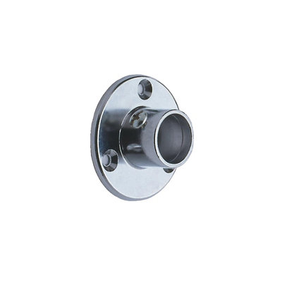 Colorail Pressed Polished Chrome Effect Stainless Steel Rail End Socket (L)19mm (Dia)19mm from B&Q