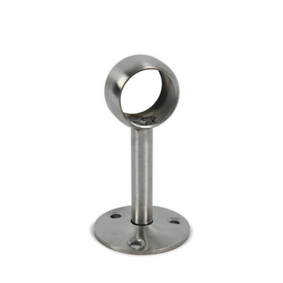 Colorail Brushed Nickel Effect Stainless Steel Rail Centre Socket (L)32mm (Dia)32mm from B&Q