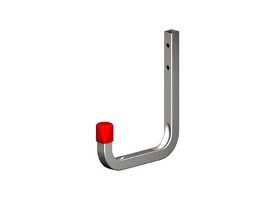 Rothley Steel Wall-Mounted J-Shaped Storage Hook (H)140mm (D)115mm from B&Q