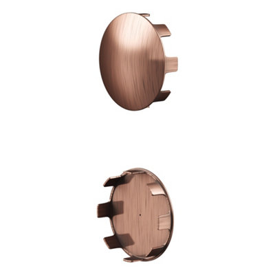 Rothley Antique Copper 2 Pack Staircase Handrail Shallow End Cap (Diam) 40mm from B&Q