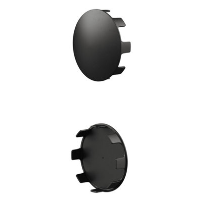 Rothley Matt Black 2 Pack Staircase Handrail Shallow End Cap (Diam) 40mm from B&Q