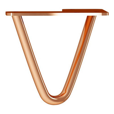 Rothley Polished Hairpin Furniture Leg (H)100mm from B&Q
