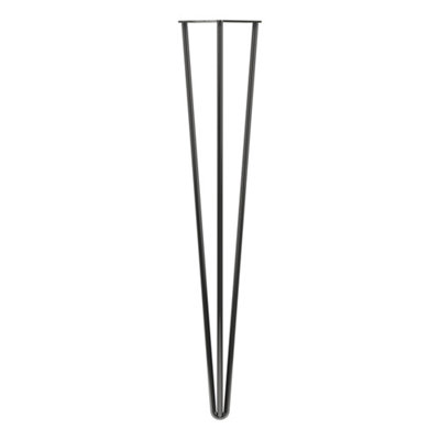 Rothley Gunmetal Grey Hairpin Furniture Leg (H)710mm from B&Q