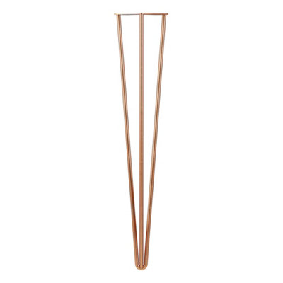 Rothley Polished Hairpin Furniture Leg (H)710mm from B&Q