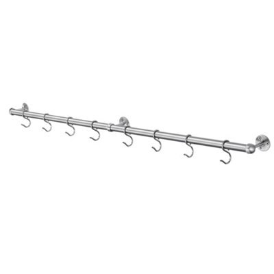 Rothley Brushed Satin Stainless Steel Kitchen Accessory Rail (H)66.5mm (L)1012mm from B&Q