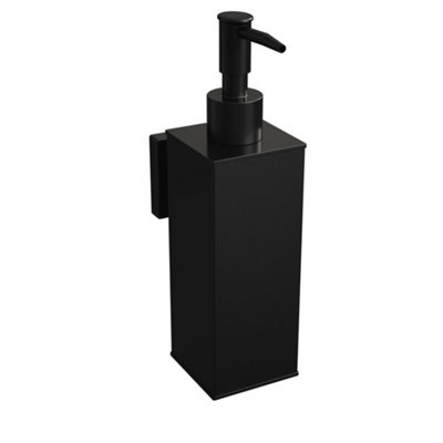 Rothley Matt Round Soap Dispenser Black