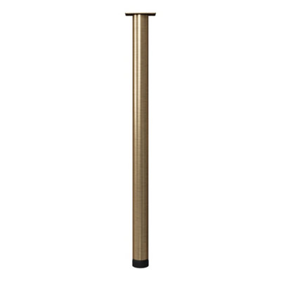 Rothley Antique Brass Effect Straight Furniture Leg (H)806mm from B&Q