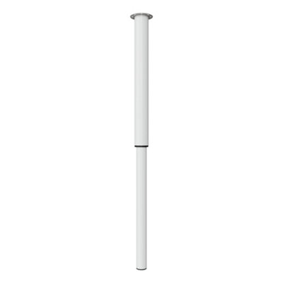 Rothley Matt White Straight Table Leg (H)900mm (Dia)50mm from B&Q