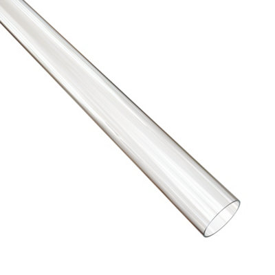 Colorail Acrylic Round Wardrobe Rail(L)1.83M (Dia)25mm from B&Q