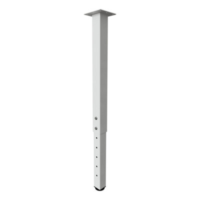 Rothley Matt White Straight Table Leg (H)1000mm (Dia)50mm from B&Q