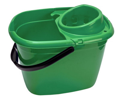 Abbey 12 Litre Plastic Socket Mop Bucket (Green) from B&Q